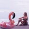 Dimple Giant Inflatable Flamingo Pool Float Rose Gold Large Raft For Adults Kids